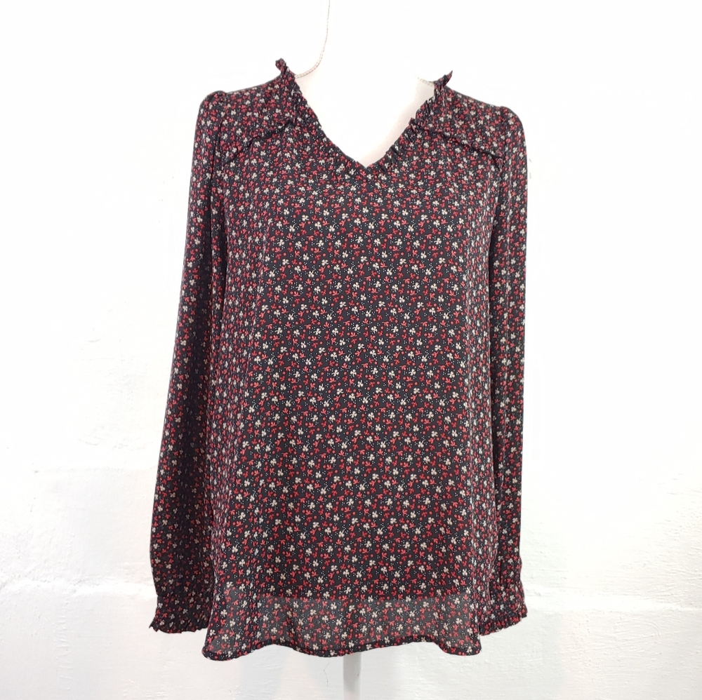 LOFT FLORAL PULLOVER TOP (176)